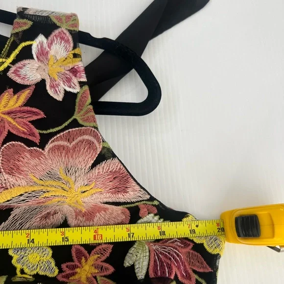 Sam Edelman Black Dress with Floral Embroidery - Picture 7 of 11